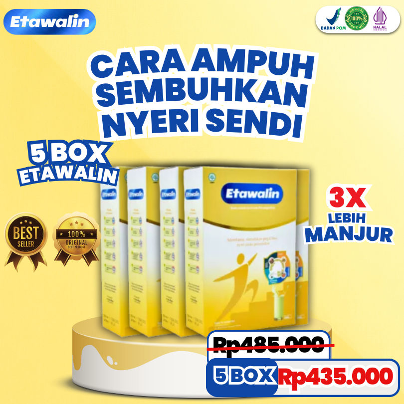 

PAKET 5 BOX ETAWALIN ORIGINAL - EFEKTIF MENGATASI ASAM URAT KOLESTEROL REMATIK SYARAF KEJEPIT