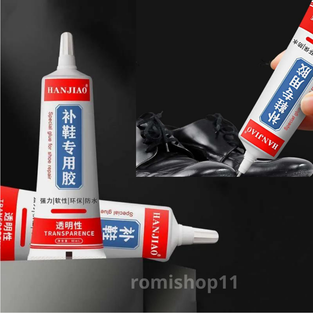 ✔️ Original Lem Sepatu HanJiao  Super Kuat Tahan Air 60ml