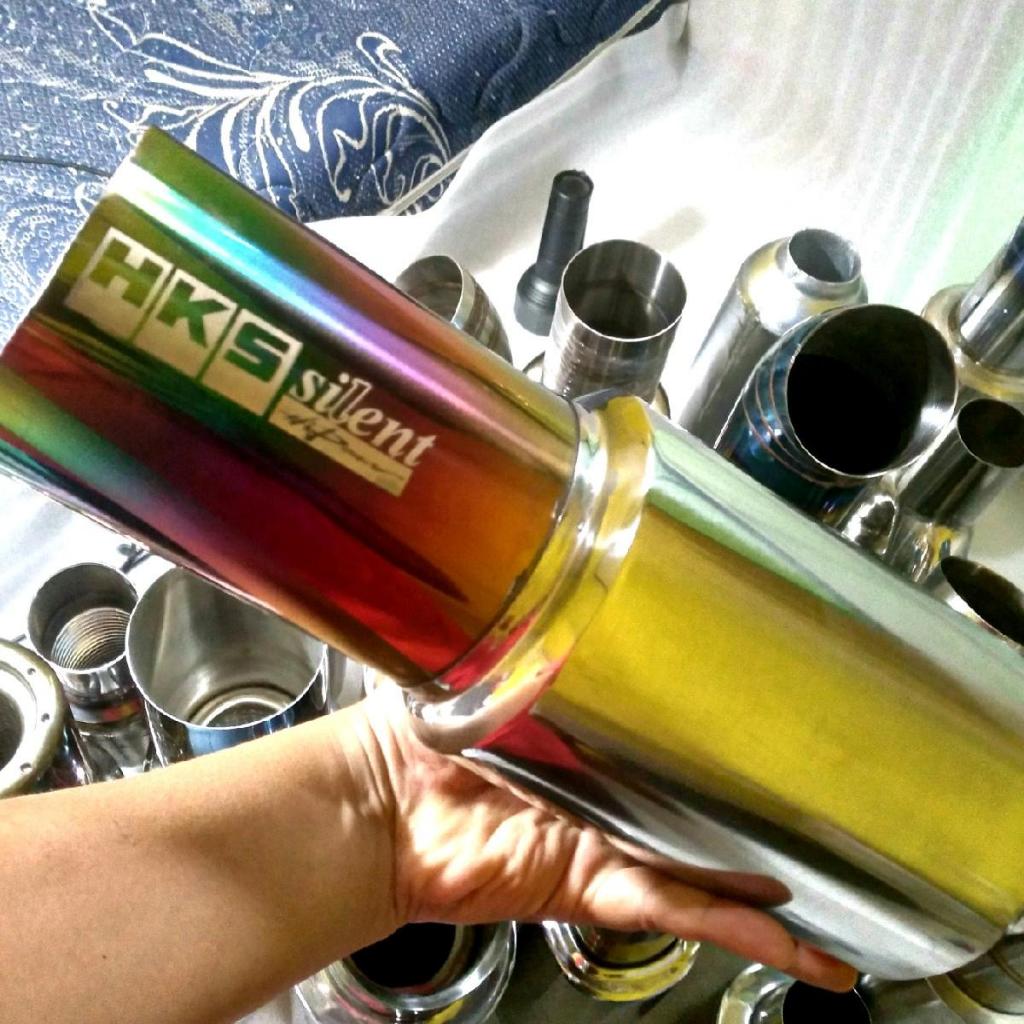 Knalpot Mobil HKS Silent Hi Power FULL STAINLESS