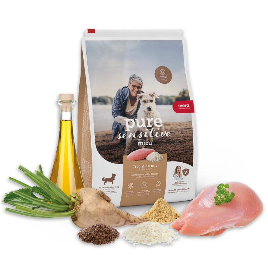 

Mera - Pure Sensitive MINI ADULT Turkey & Rice 1 kg