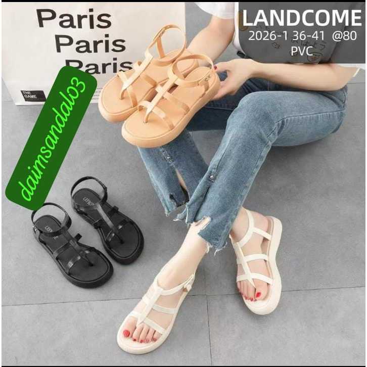 Sepatu Sandal Wanita Model Terbaru mellisa Karet Jelly Model Tali Belakang 2026-1 sandal Import