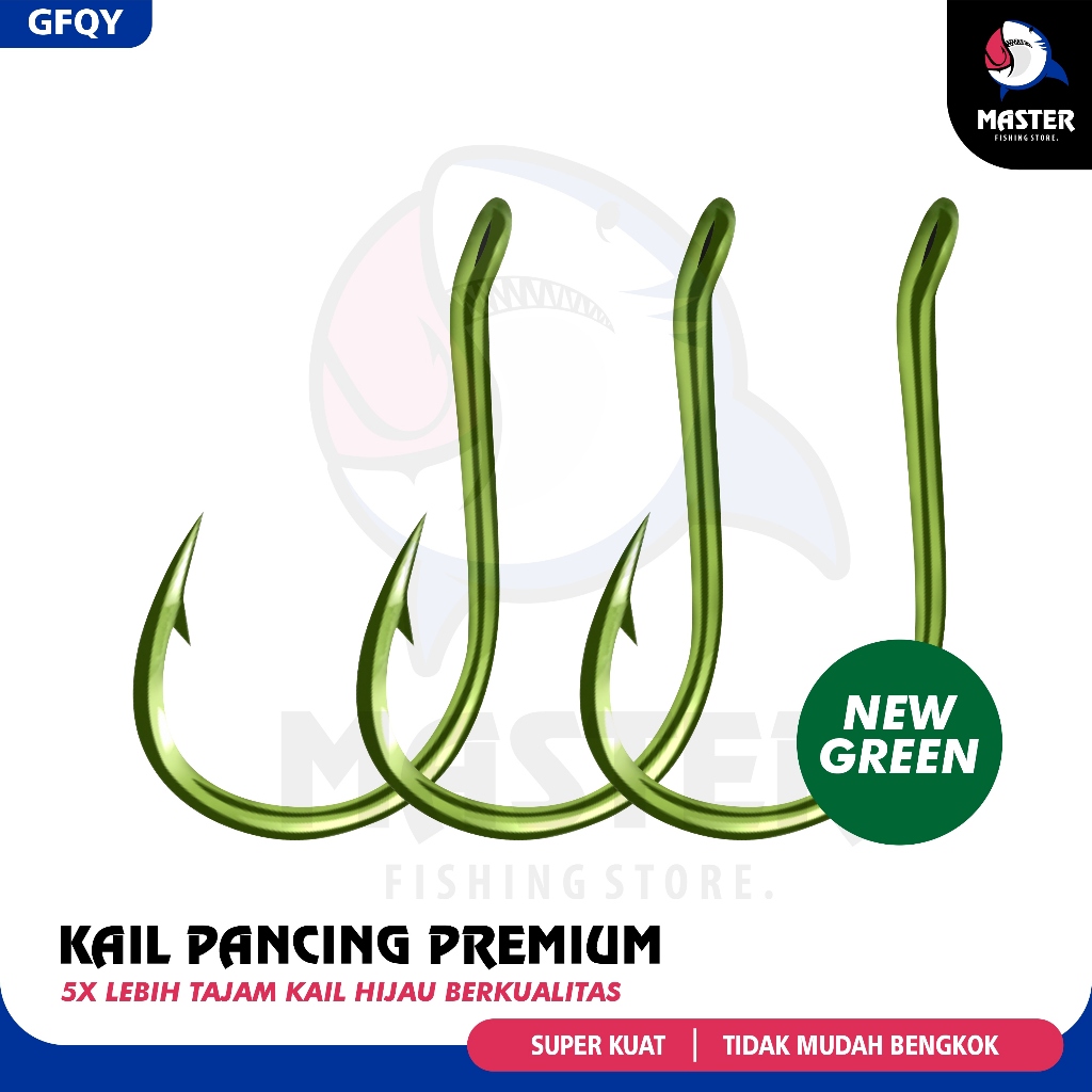 MFS - Mata Kail (KAIL TYPE KECIL) Kail Pancing Type 1053 serial no 0.5 - 5.0 isi 10pcs Kail Pancing 