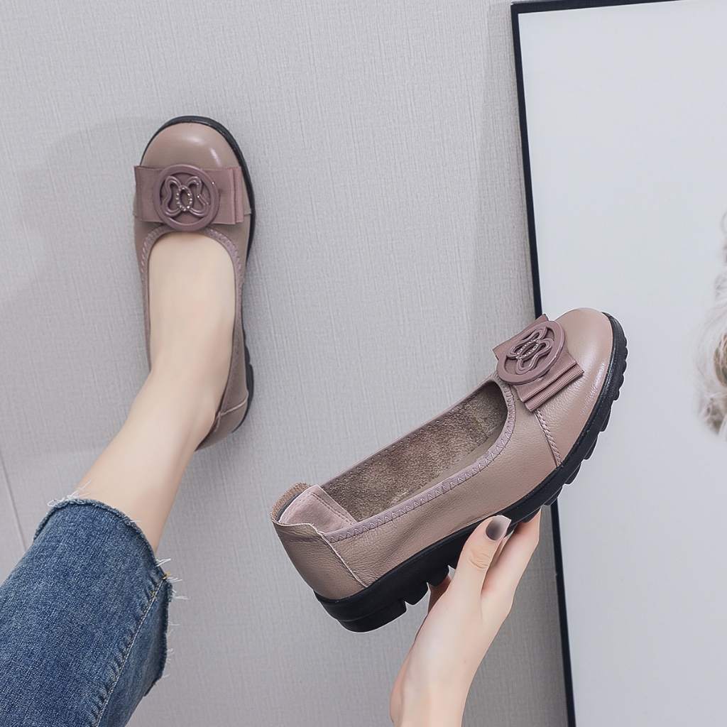 LURAD Sepatu Pantofel Wanita Hitam 1865 Pansus Wanita Terbaru Stylist Flatshoes