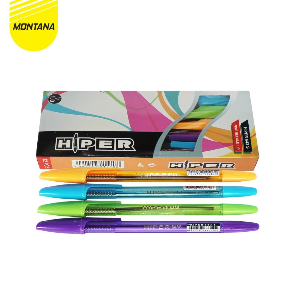 

MONTANA Pulpen Gel 0.5mm Ballpoint Ink Pen Alat Tulis Random KPA Random