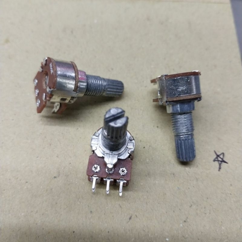 Potensio 6 kaki B50K Mini Stereo