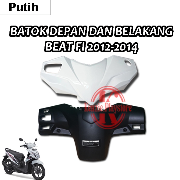 Batok Kepala Depan Dan Belakang Beat Fi Stater Kasar Warna Putih