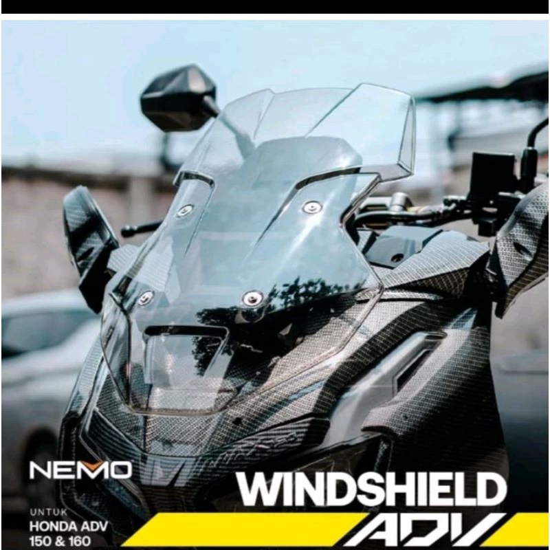 winshield visor honda adv 150 adv 160 nemo Windshield ADV 150 ADV 160 visor Nemo Anti Pecah Windshie