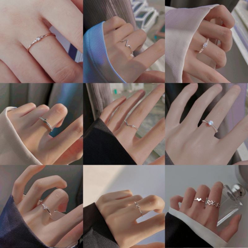 Cincin Wanita Cincin Hias Simple Fashion Aksesoris Cincin Wanita