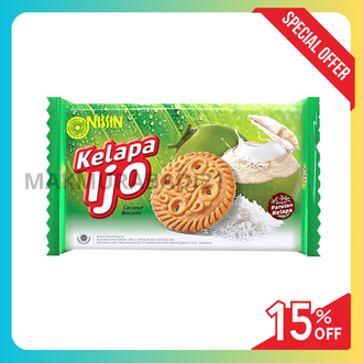 

Nissin Biskuit Kelapa Ijo 280 gram Nissin Coconut Biscuit 280 gram