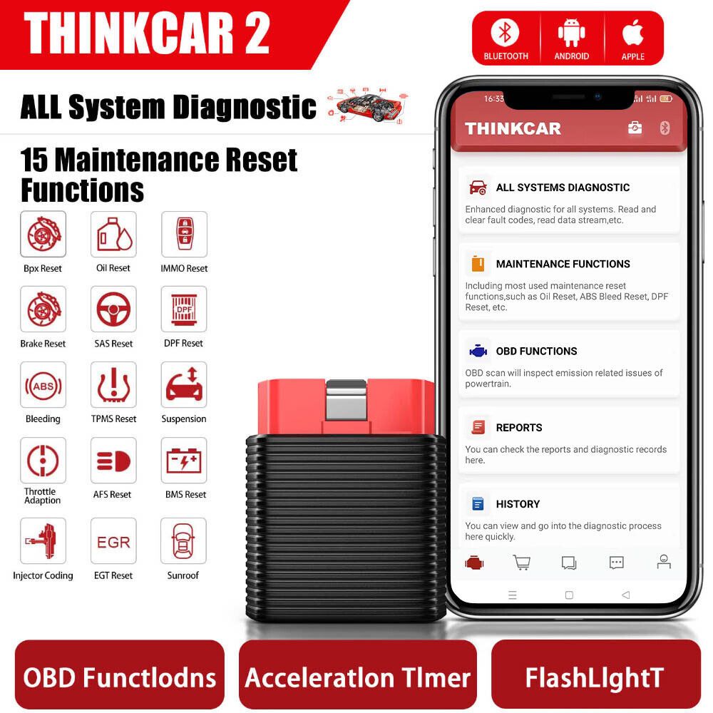 ThinkCar 2 Thinkcar2 OBD2  Scanner OBD 2 Car Thinkdriver