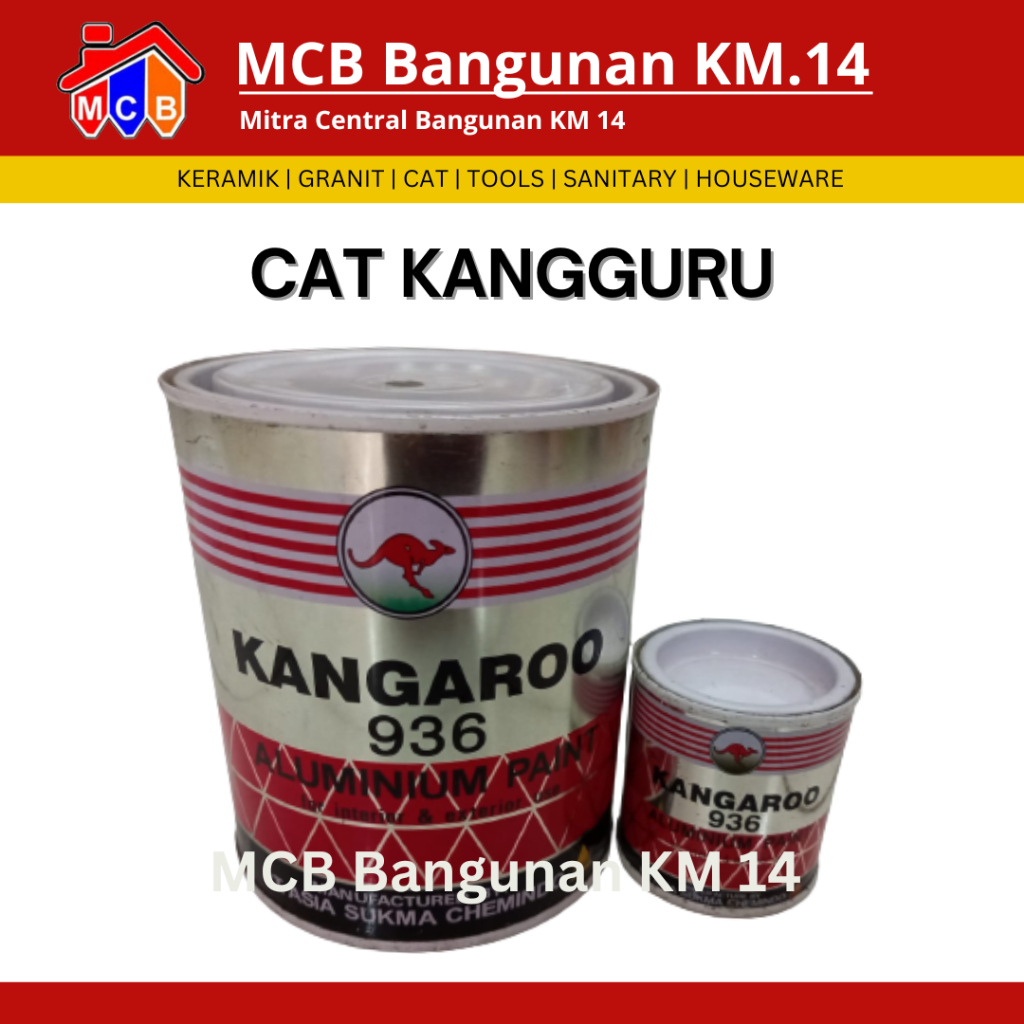 Cat Kangaroo / Cat Warna Perak Aluminium Paint /Cat Kanguru