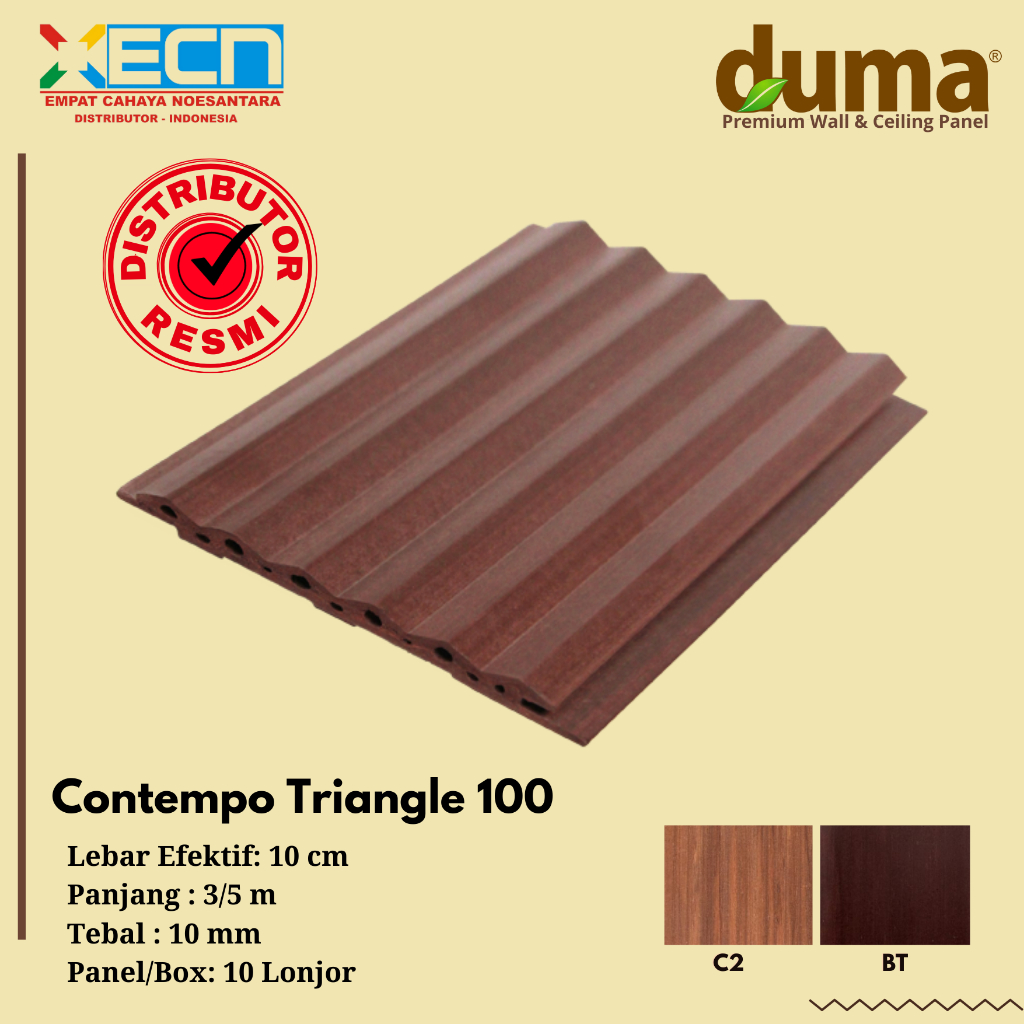 DUMA® PANEL WPC TIPE CONTEMPO TRIANGLE 100