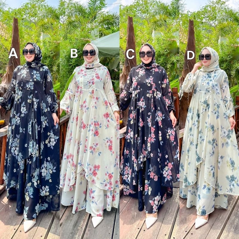 NAMIRA FLOWER SET KULOT KALONG by Nabil