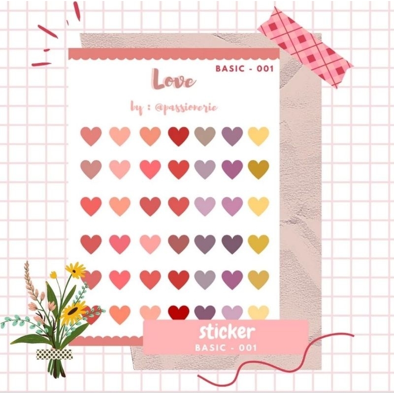 

Sticker Love stickies Journalling Label Notes A6