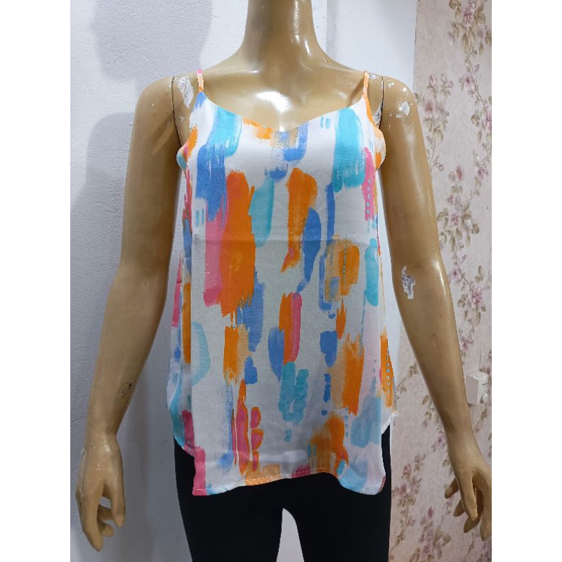 Tanktop Abstrak Casual Sisa export branded