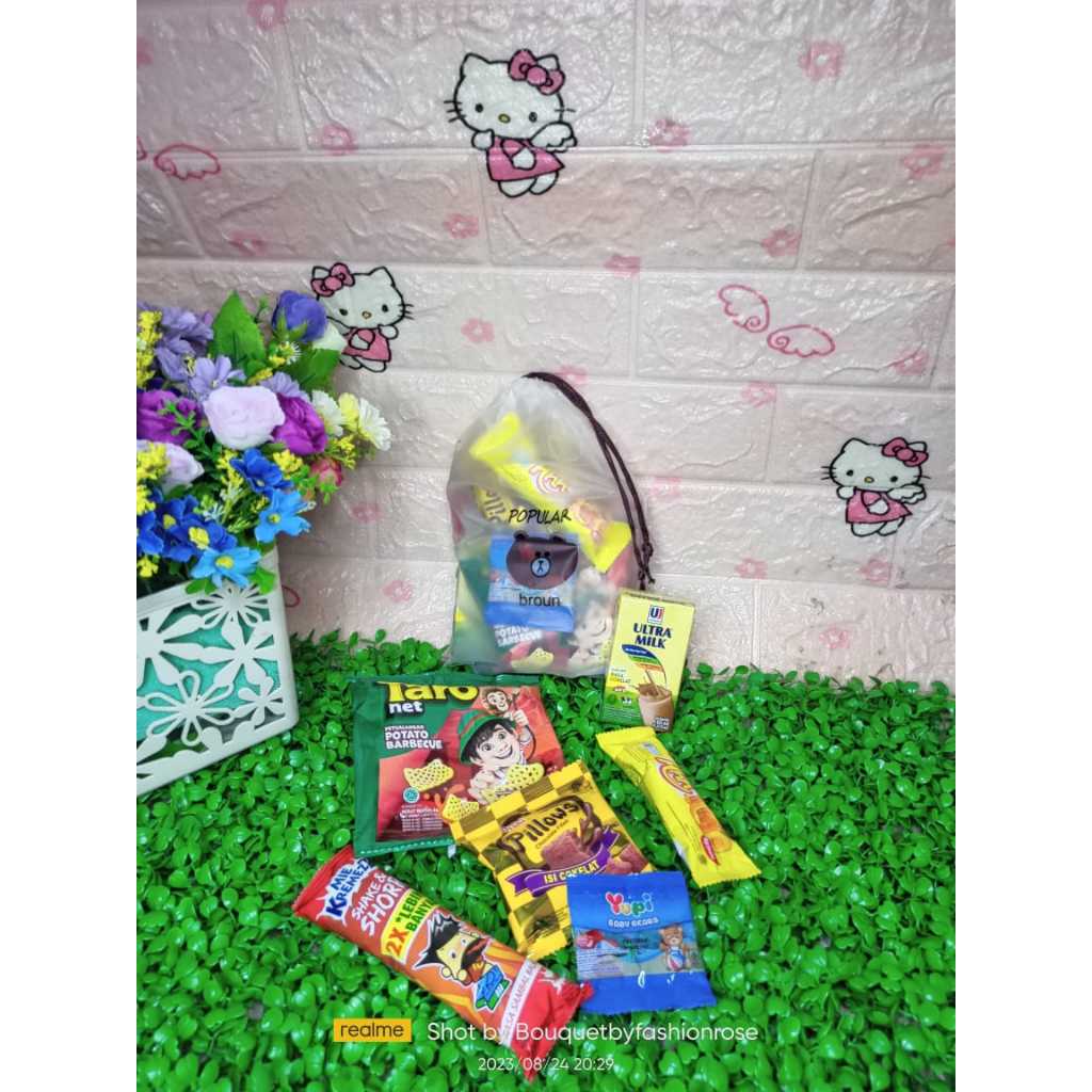 

PAKET SNACK ULTAH FREE TAS PAKET JAJANAN ANAK MURAH LUCU BINGKISAN