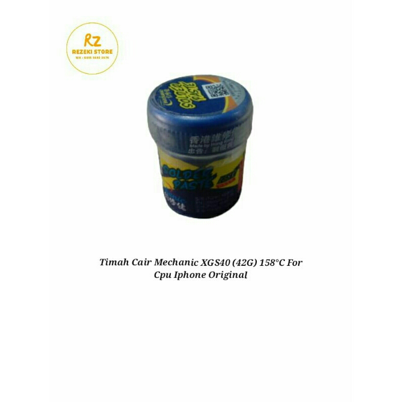 Timah cair mechanic XGS40 (42G) 158°C For Cpu Iphone Original