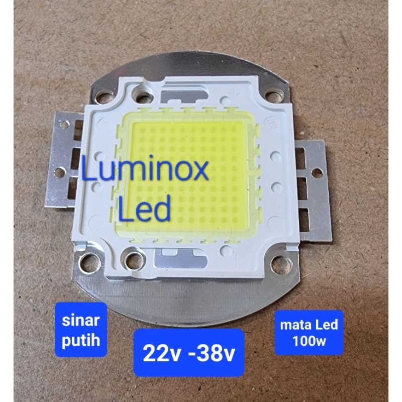 mata led cob 100watt 100w - chip led 100 watt 100w putih - kuning warmwhite