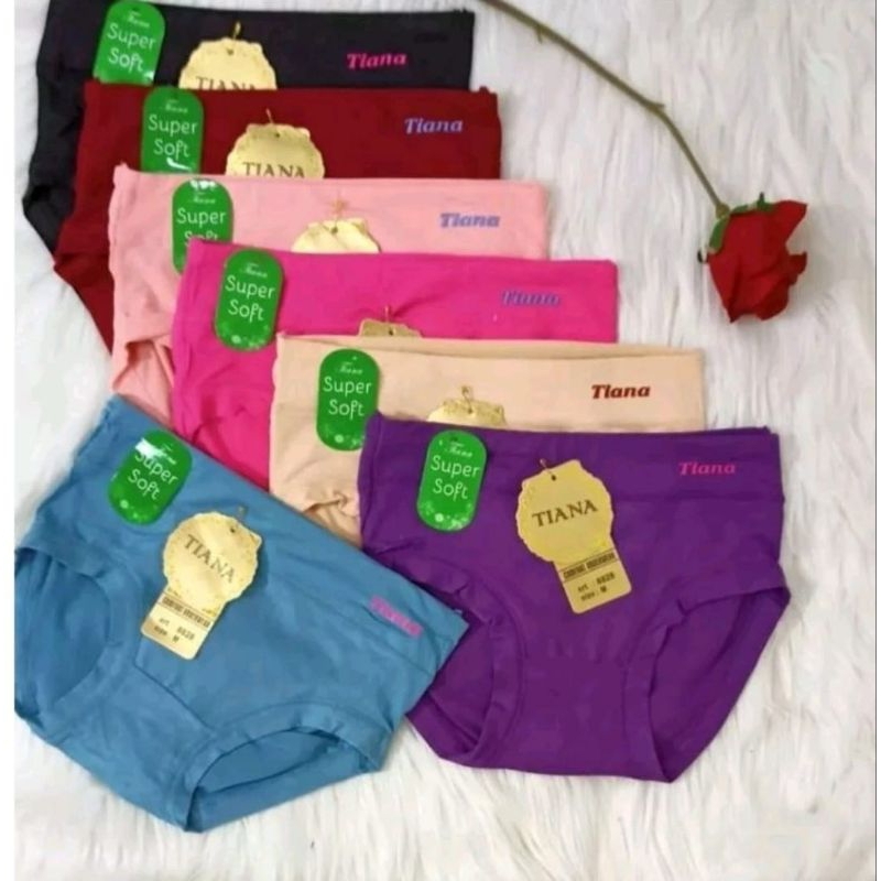 Tiana 8828 Size M-XXL Celana Dalam Wanita Super Soft - Celana Dalam Wanita Bahan Katun Lembut