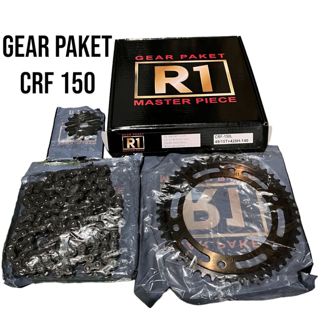 GEAR PAKET SET DRIVE CHAIN (SEPUHAN) CRF 150 15T/49T 428H-140L R1