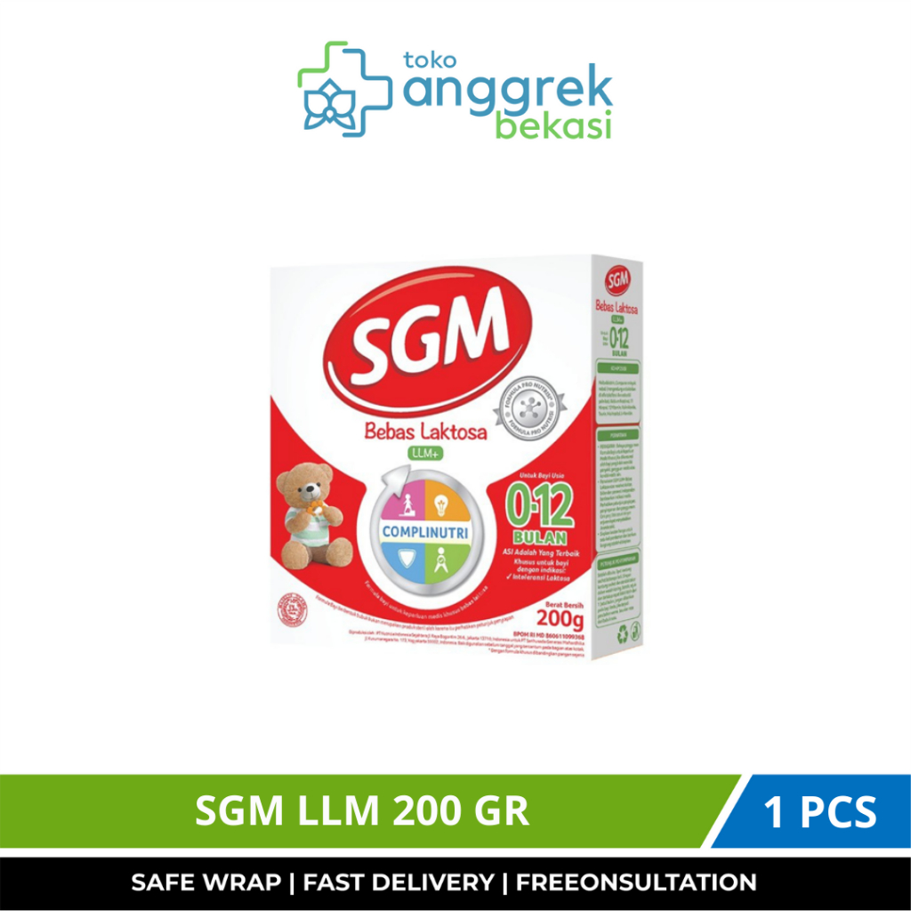 SGM LLM 200 GR/SUSU BAYI BEBAS LAKTOSA