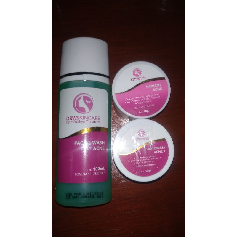 paket radiant acne drw skincare
