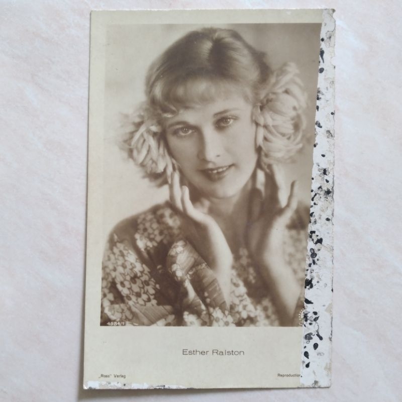 

Kartu Pos Kuno Tua Jadul Foto Esther Ralston 1920-1940an - YN790