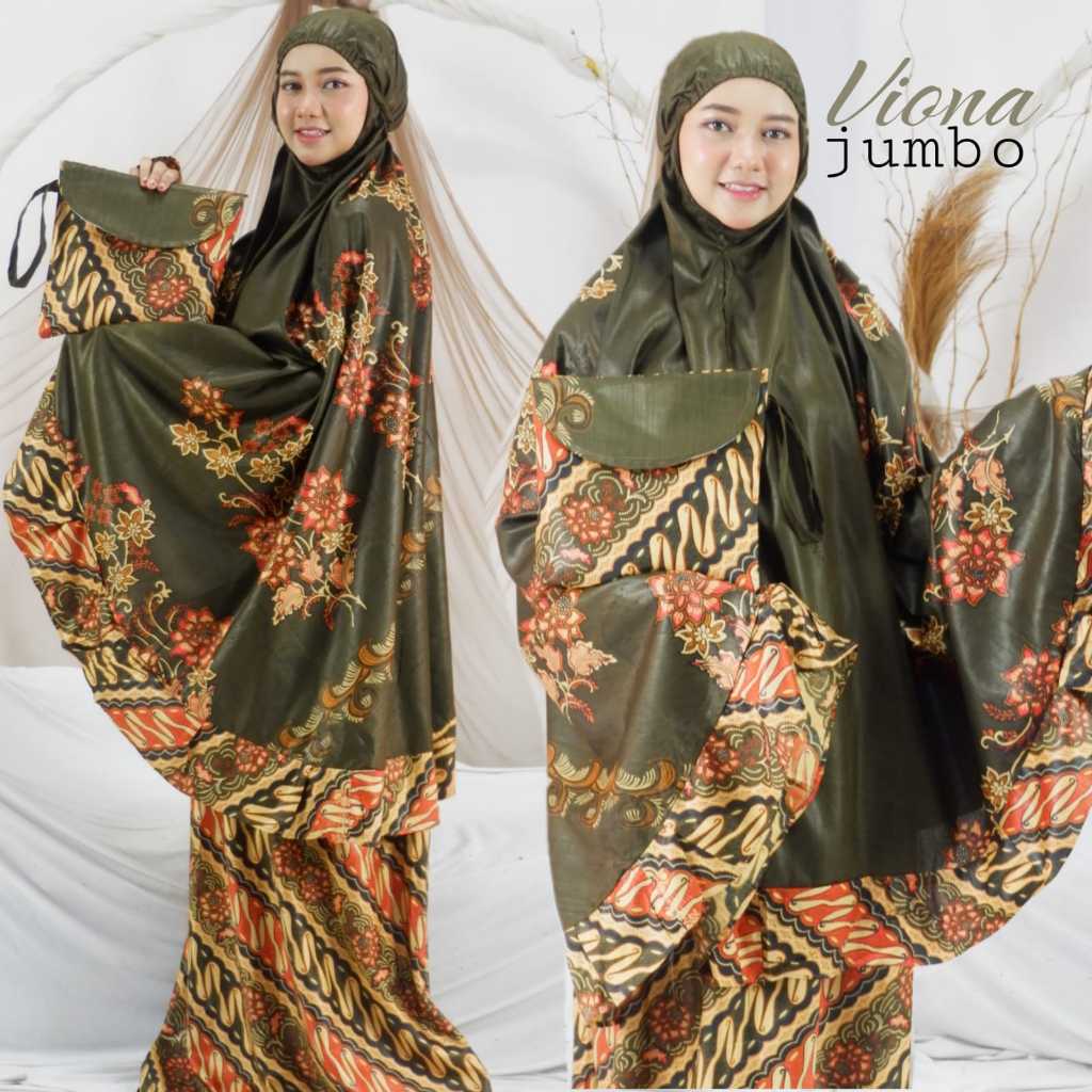 Mukena Dewasa Jumbo Rempel Terbaru 2023 Viona