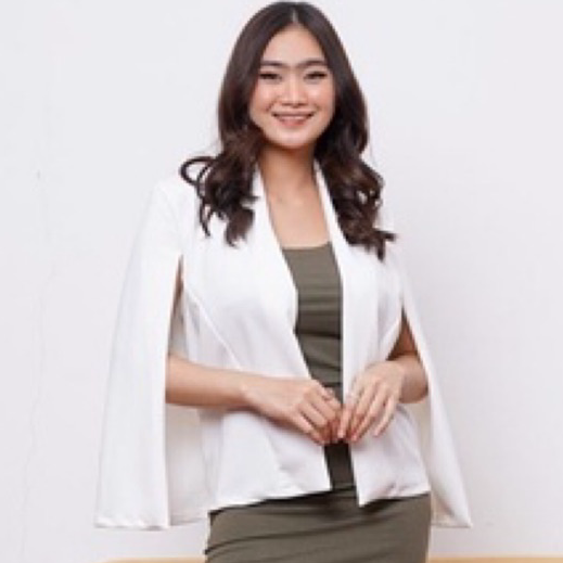 Promo ⭐ M-XXL Cape Blazer - outter wanita - blazer wanita