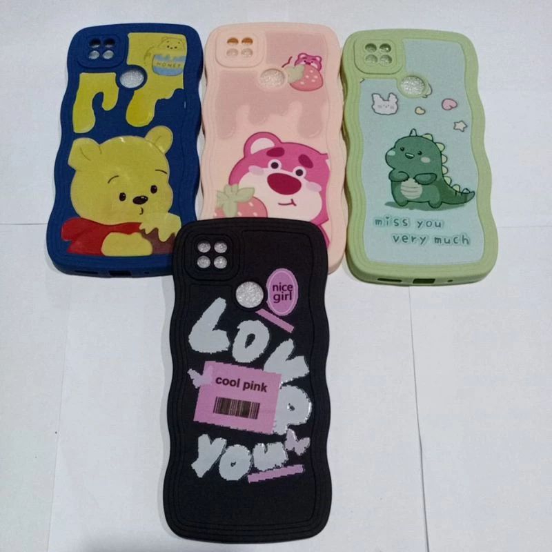 Softcase Gelombang Karakter REDMI 10A
