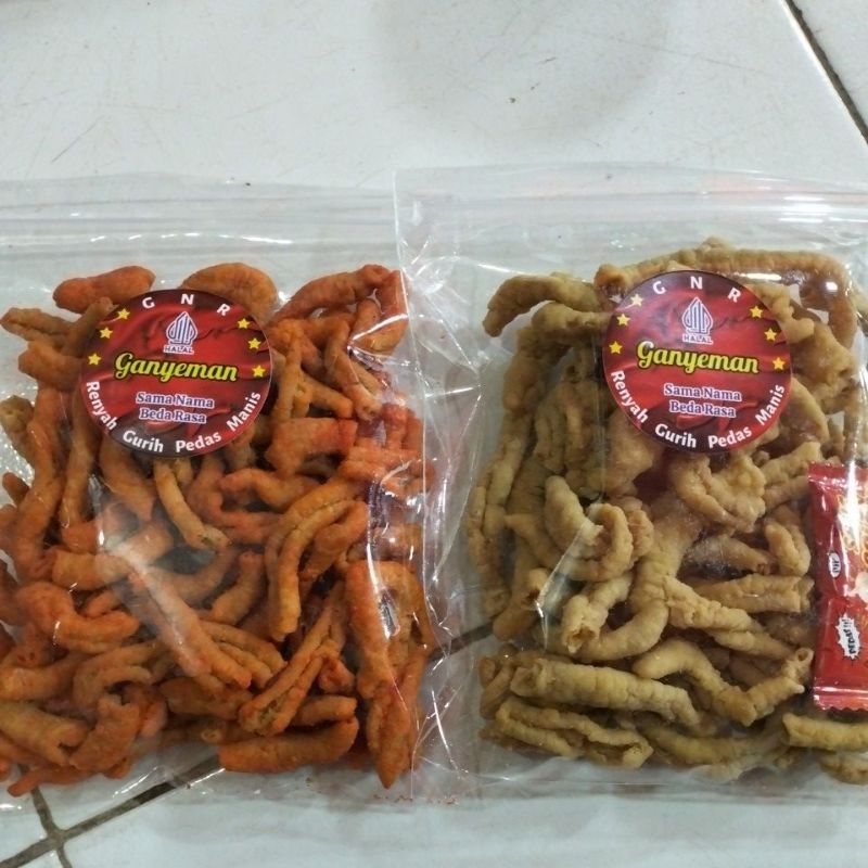 

Snack krispi 140gram keripik usus balodo keripik usus biasa enak