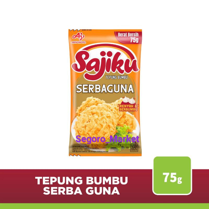 

SAJIKU TEPUNG BUMBU SERBAGUNA 75GR