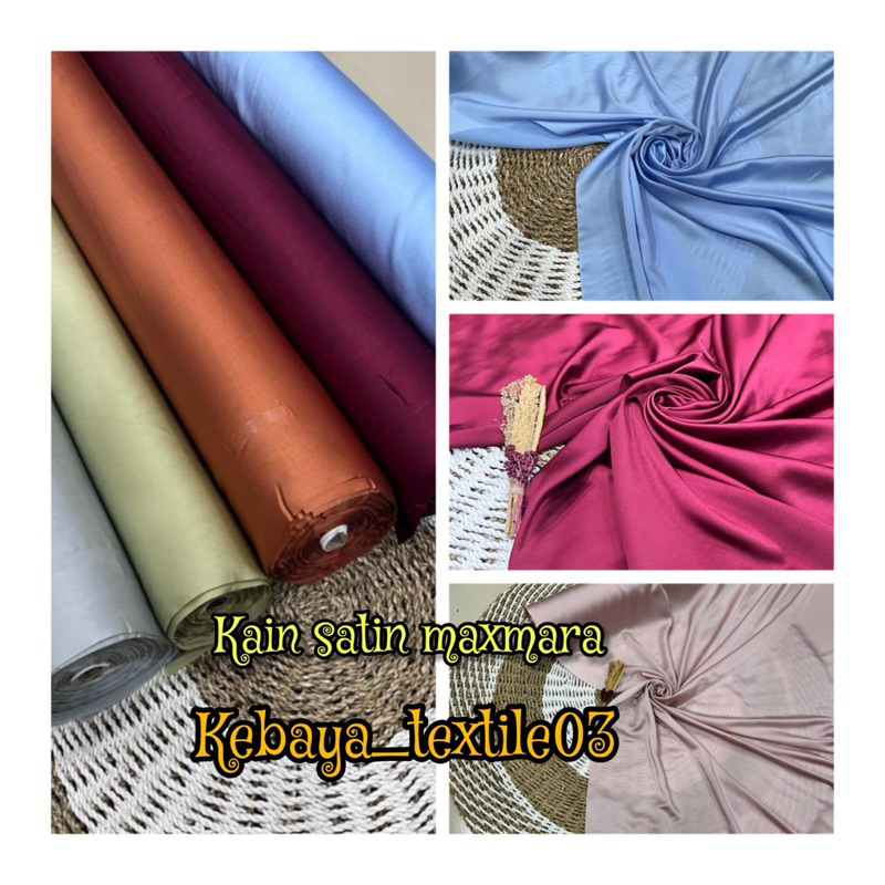 Kain Satin Maxmara/kain Satin Pure silk/Satin Bridesmaid