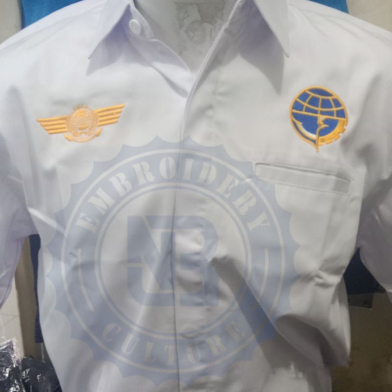 kemeja perhubungan udara//kemeja ditjen perhubungan udara//kemeja kantong satu