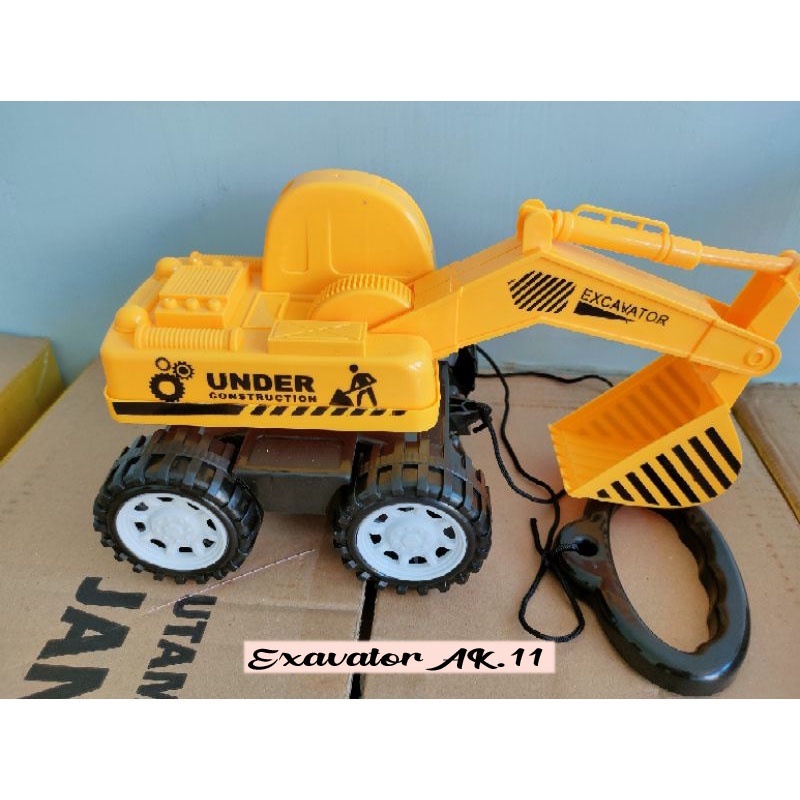 MAINAN TRUK EXCAVATOR/ MAINAN ANAK TRUK BEKO BISA DI TARIK/ MOBIL EXCAVATOR