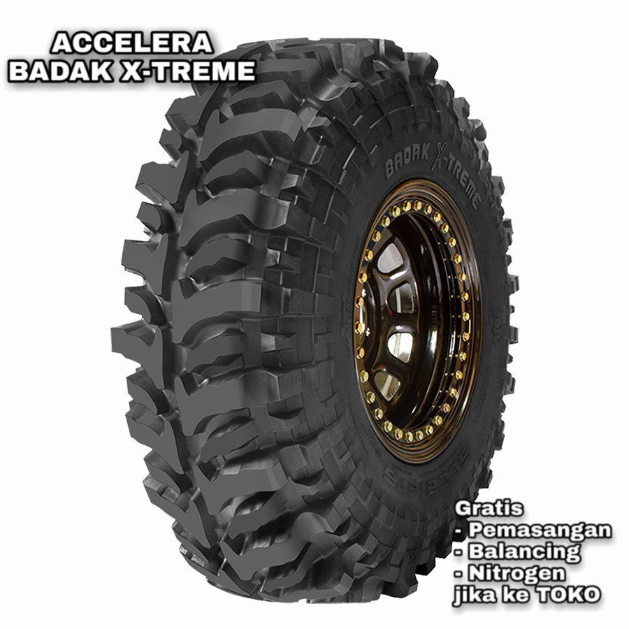 Accelera badak x-treme ukuran 31 10,5 R15 ban mobil offroad