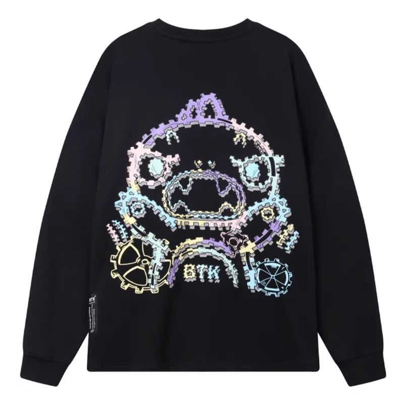 BTK Bestkiller Gear Monster Dino Black Crewneck