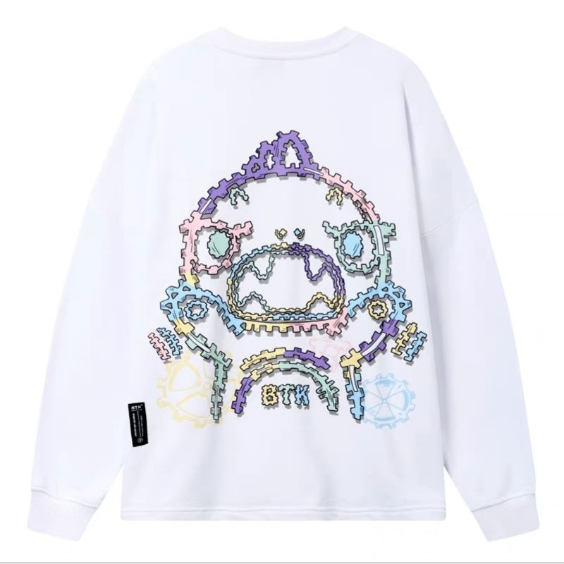 BTK Bestkiller Gear Monster Dino White Crewneck