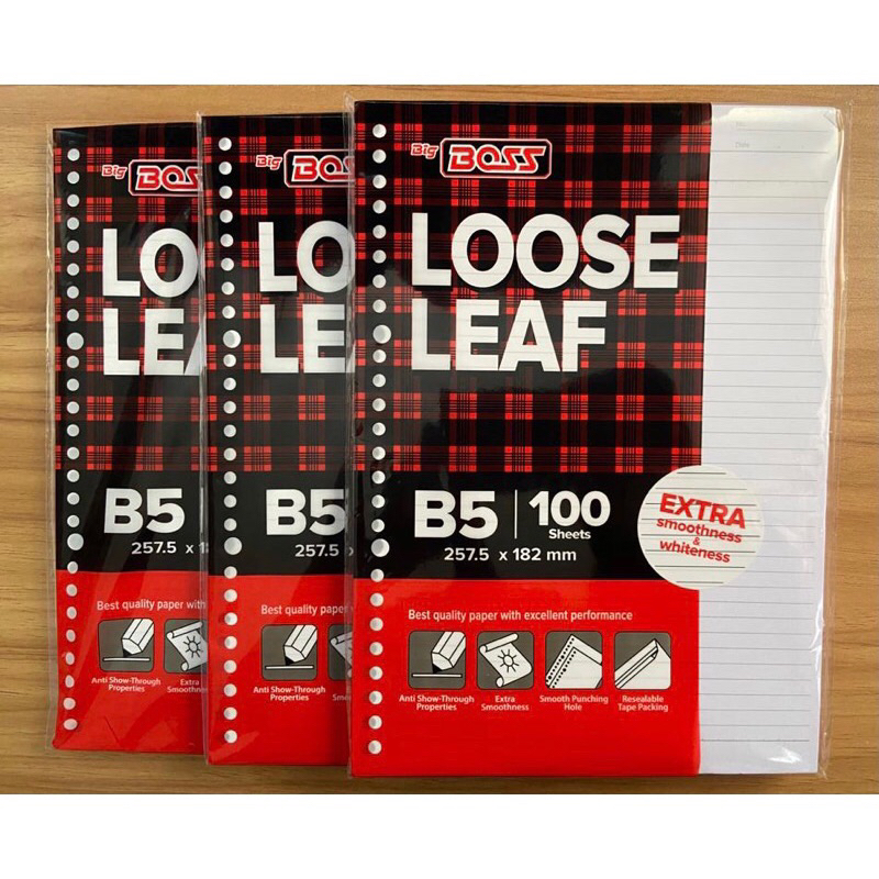

Loose Leaf Isi Kertas Binder B5-100 BigBoss