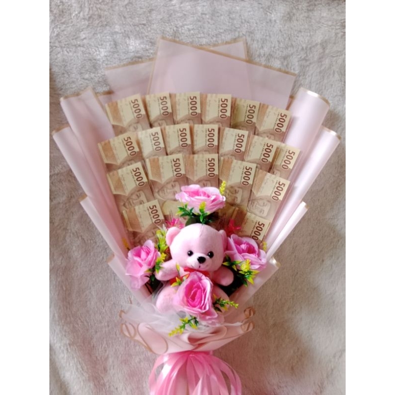 ( READY STOCK) BISA DIKIRIM HARI YG SAMA - Bucket uang asli bisa costum hadiah ultah,  aniversary, ,