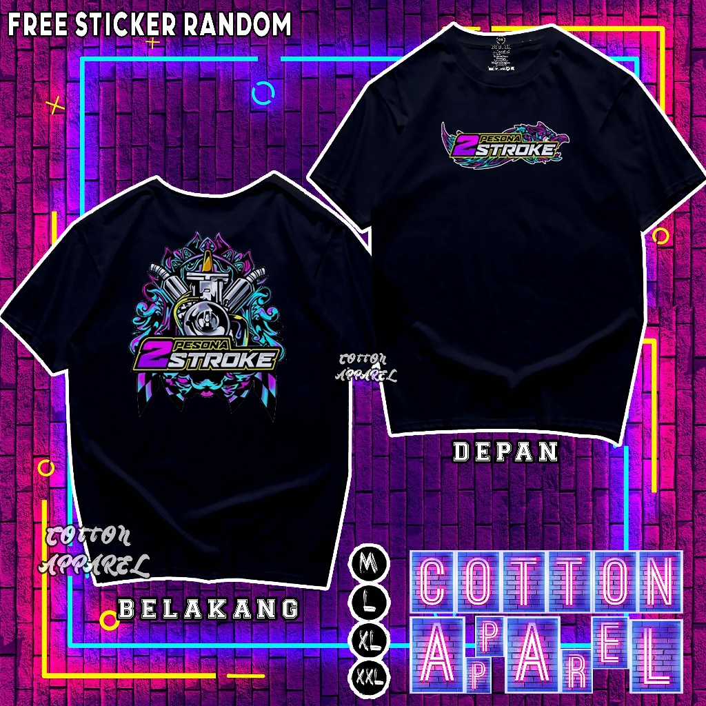 Baju Kaos Resing Pesona 2 Stroke Indonesia Karburator Baju Racing Otomotif CB GL Motor Herex