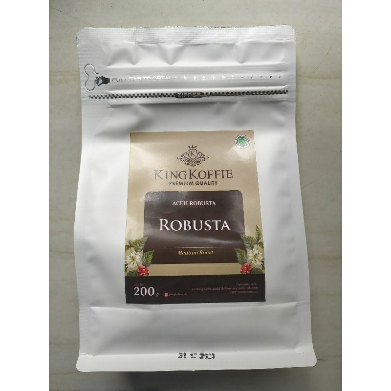 

Kopi Robusta Aceh 200gr King Koffie