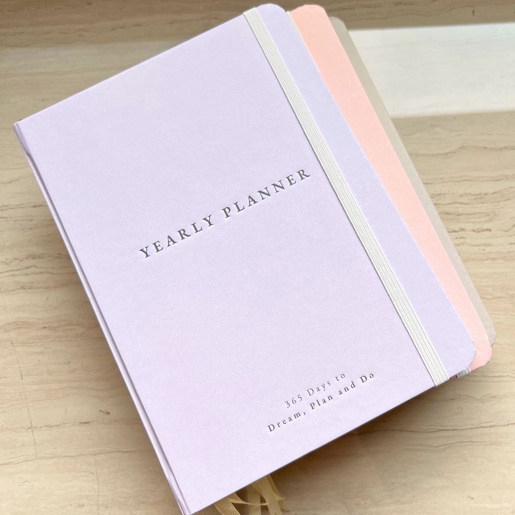 

Promo Planner Agenda 2025 One Year Planner Notebook Hard Cover Buku Agenda Tahunan Weekly Planner by