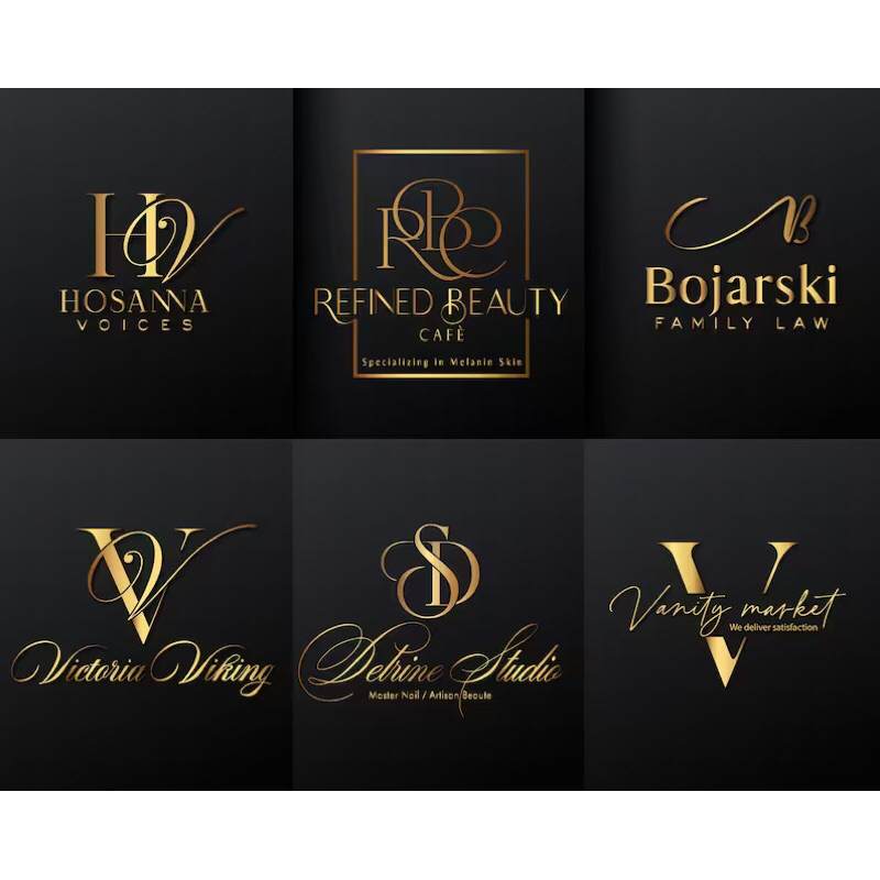 

HJK Arabella Monogram Gold Jasa Pembuatan Desain Logo OLSHOP Bisnis Simple Elegan Cantik