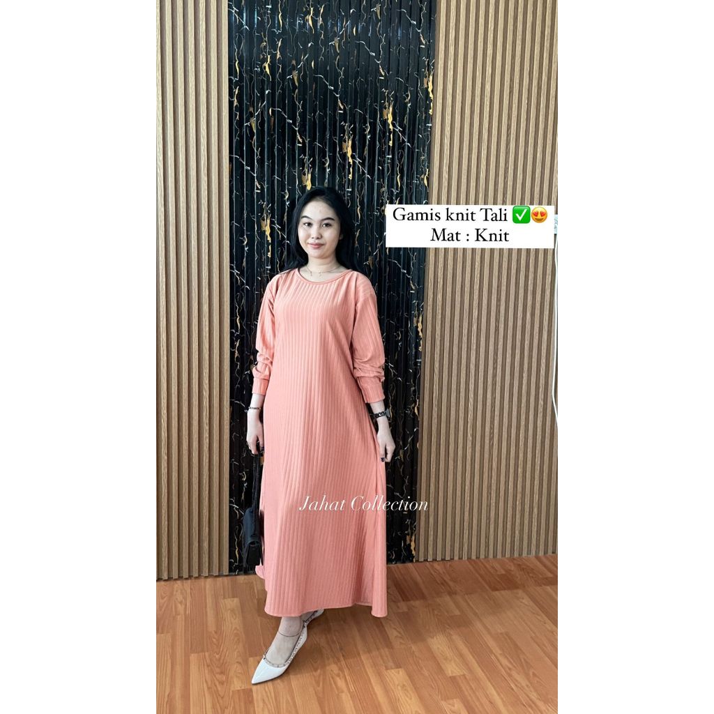 Gamis Knit Hornet Wanita Muslimah Termurah / Dres knit Hornet