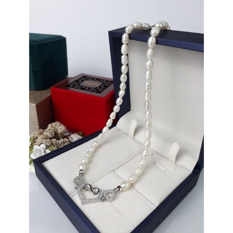 Kalung full mutiara air tawar untuk anak☺️ | Mutiara Lombok asli2