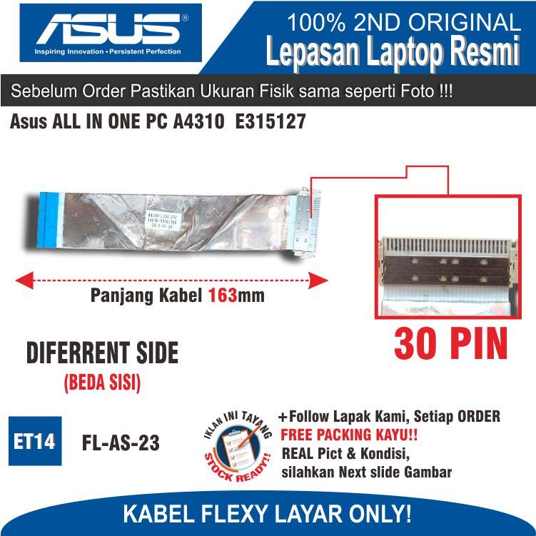 ET14 FL-AS-23 Fleksibel layar Asus ALL IN ONE PC A4310 E315127