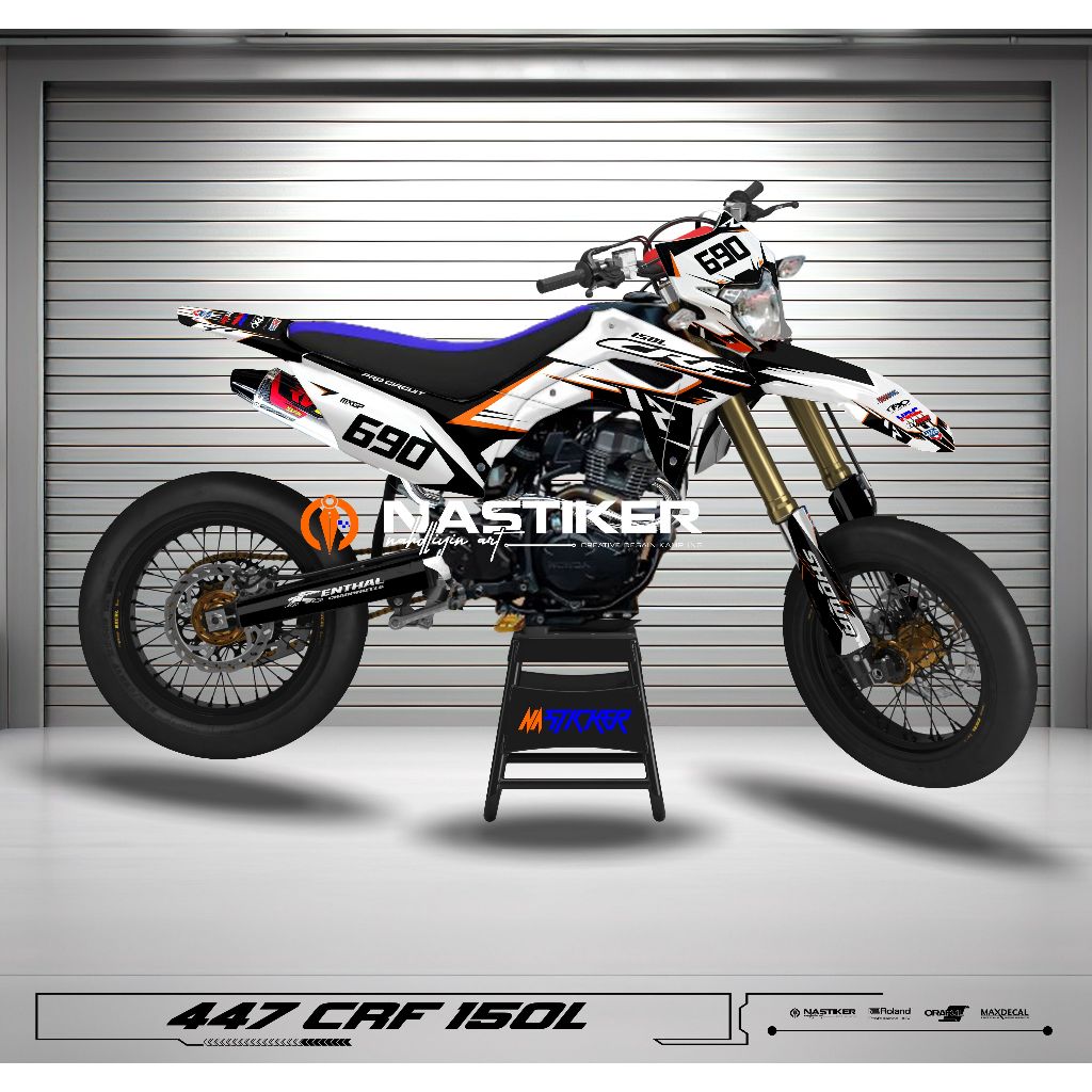 decal fulll body crf 150 l PUTIH HITAM FULLBODY STIKER CRF 150 L PUTIH HITAM