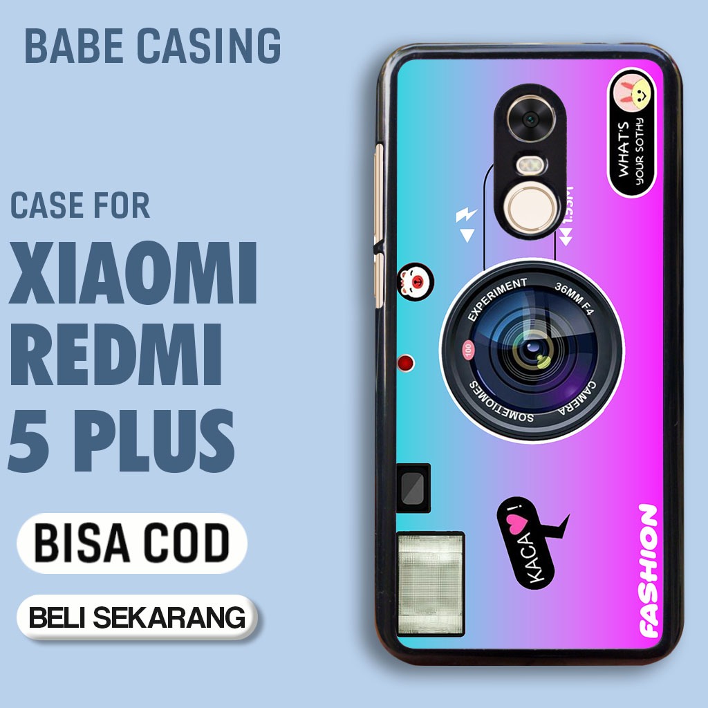 case hp xiaomi redmi 5 plus terbaru gambar aesthetic camera gradasi streetwear keren lucu casing hp 