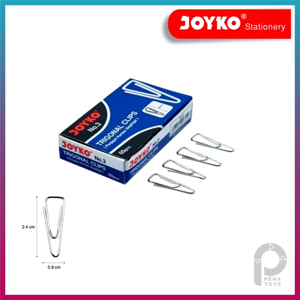 

JOYKO PENJEPIT KERTAS / PAPER CLIP / TRIGONAL CLIP (NO.3)